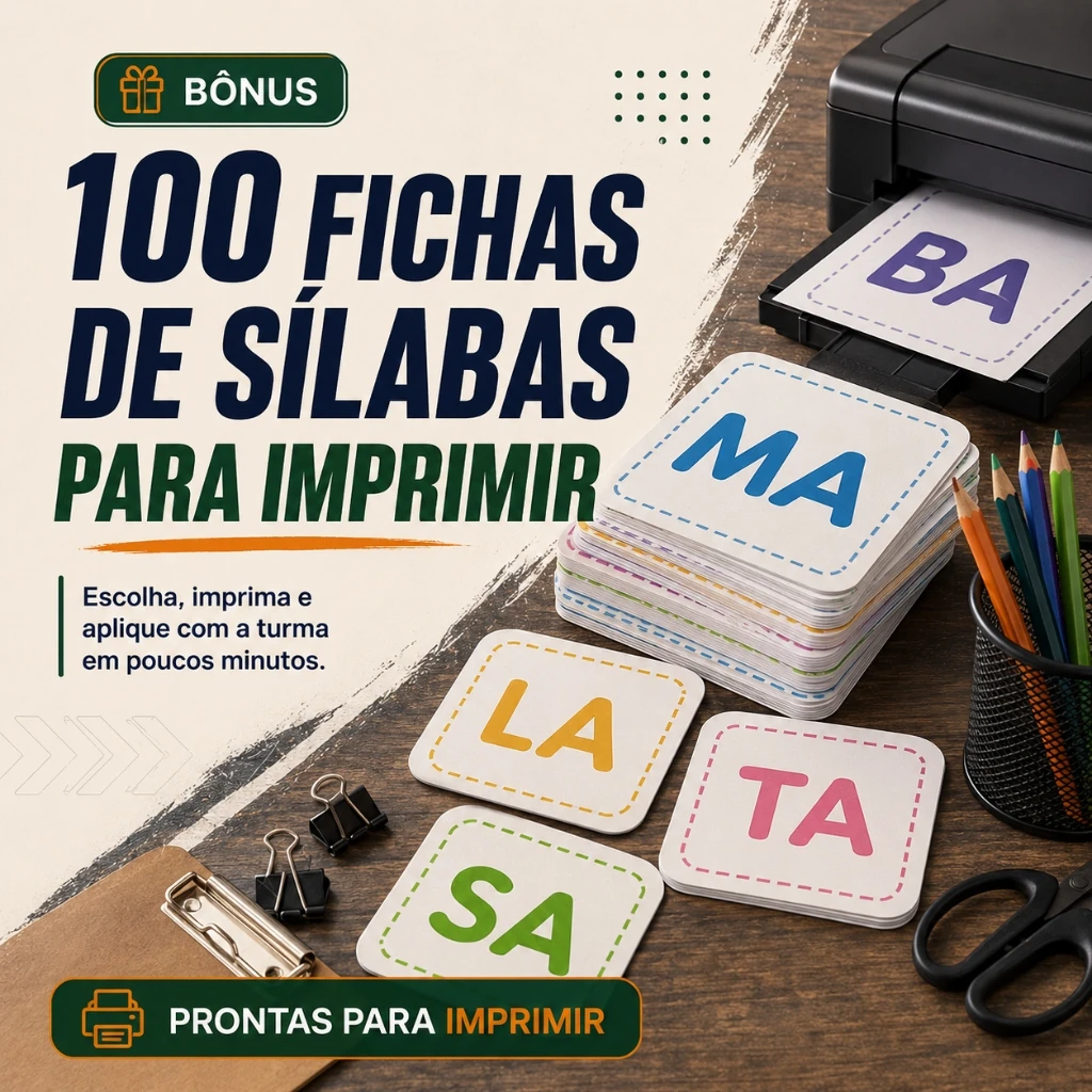 100 Fichas de Sílabas para Imprimir