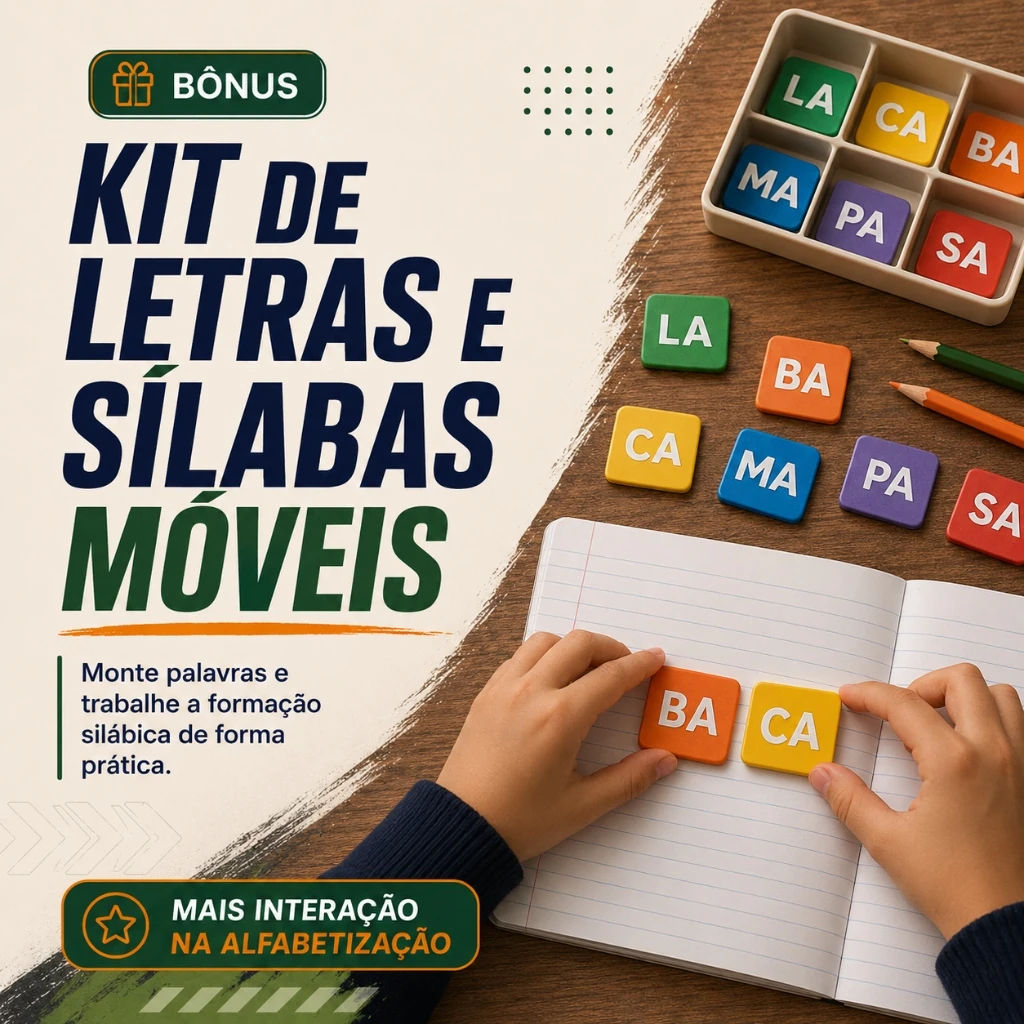 Kit Letras e Sílabas Móveis