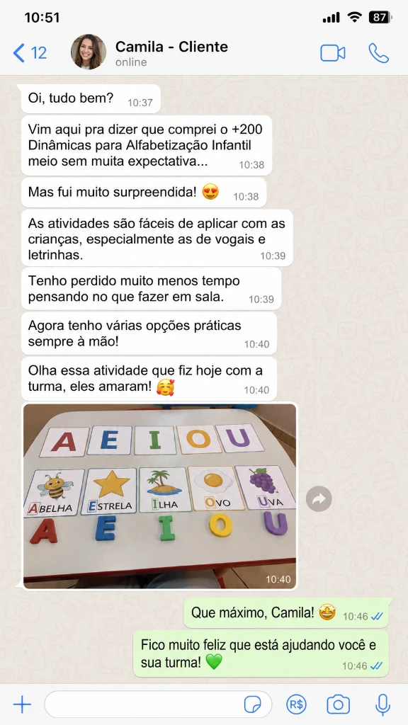 Depoimento da professora Renata